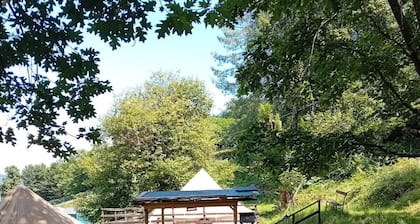 Glamping C Selva Tente Quercia avec BBQ, piscine partagée et Wi-Fi
