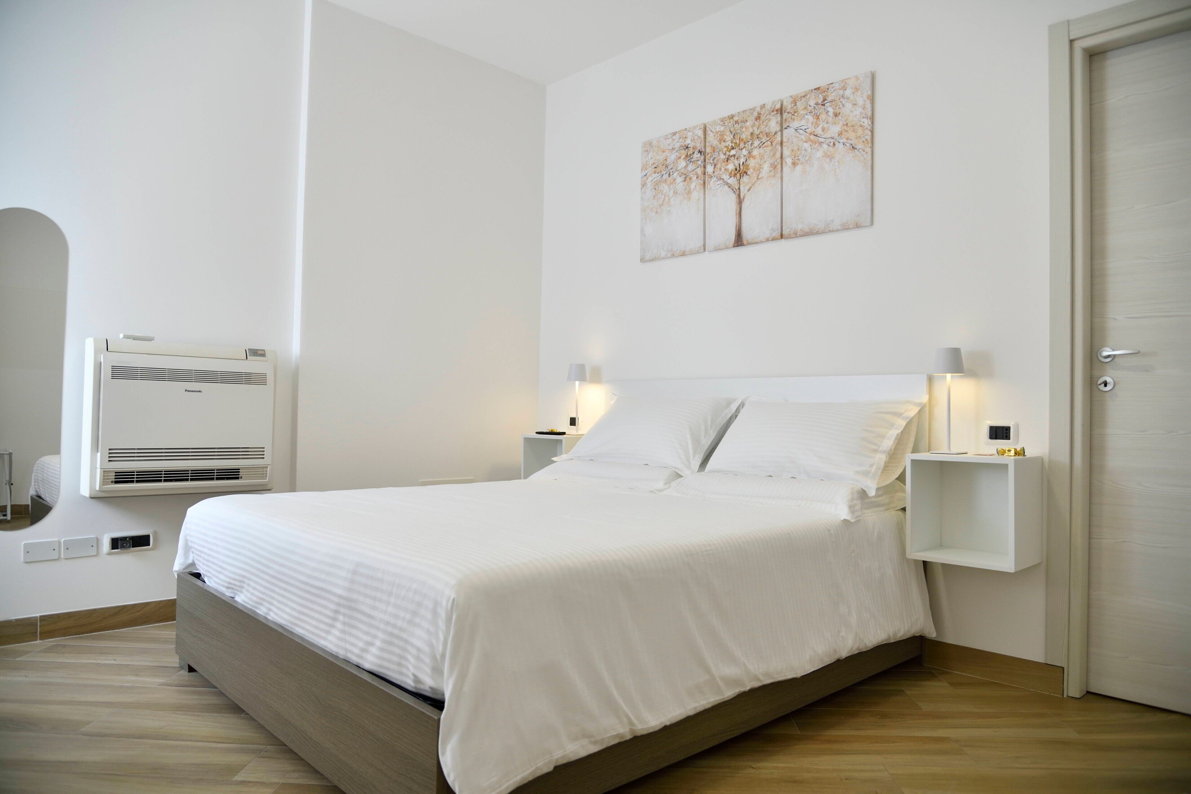 1 slaapkamer, een strijkplank/strijkijzer, gratis wifi, beddengoed