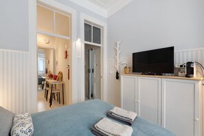 1 makuuhuone, silitysrauta/-lauta, ilmainen Wi-Fi