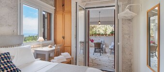 Casa de vacaciones 'Casa de piedra en Katouna con jardín' con jardín privado y aire acondicionado