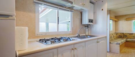 Frigorífic, microones, placa de cuina i cafetera i tetera