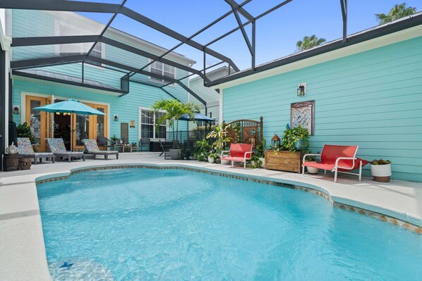 A heated pool