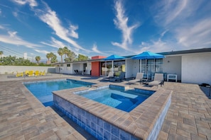 Pool - Desert Escape: 5BR Mid-Century Home w/ Pool, Spa, Firepit & Pickleball Court! (Indio)