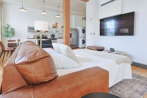 1 chambre, bureau, Wi-Fi, draps fournis