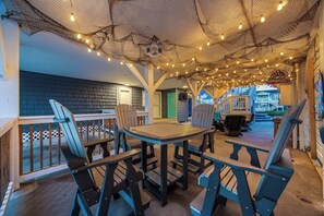 Outdoor dining - 5BR Waterfront Retreat w/ Heated Pool | Walk2Beach (North Myrtle Beach)