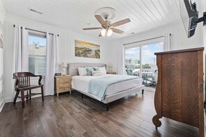 5 bedrooms, desk, iron/ironing board, travel crib - 5BR Waterfront Retreat w/ Heated Pool | Walk2Beach (North Myrtle Beach)
