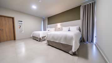 Premium Double Room, Private Bathroom (Two Queen Room 2.06) | 1 bedroom, premium bedding, down duvets, blackout curtains