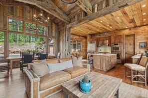 Televisión y chimenea