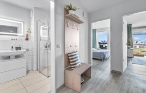 Een douche, een haardroger