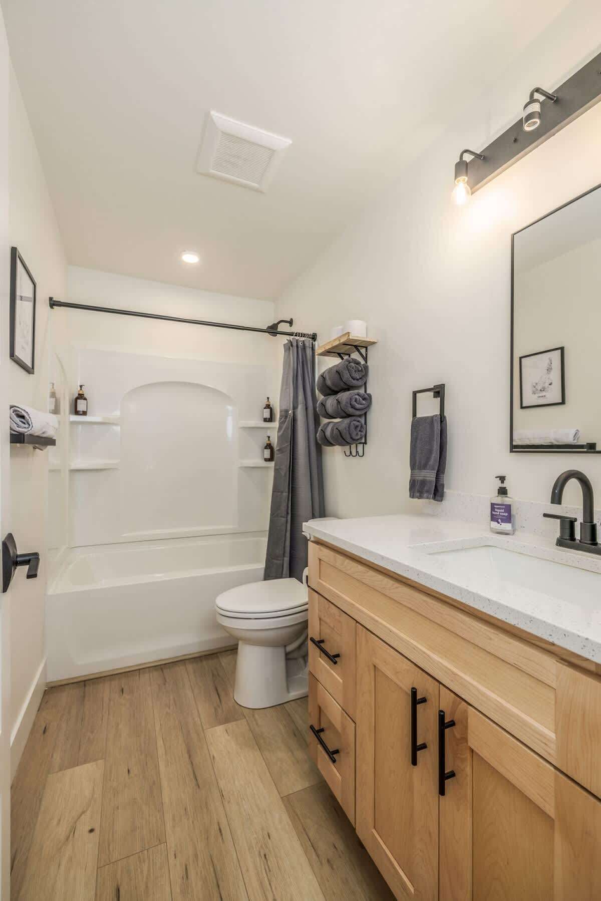 Ducha y secador de pelo