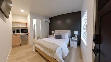 1 slaapkamer, een bureau, gratis wifi, beddengoed