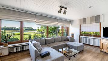 Fernseher, Kamin, DVD-Player