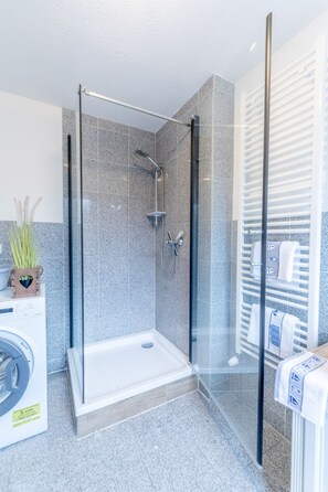 Shower, hair dryer