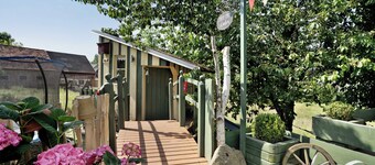 Vakantiewoning Arzgebirg met whirlpool, privéterras en boomhut voor kinderen