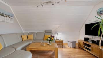 Fernseher, DVD-Player, Stereoanlage