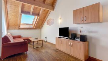 TV, DVD player, table tennis, stereo