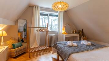 5 chambres, fer et planche Ă repasser, Wi-Fi gratuit, draps fournis