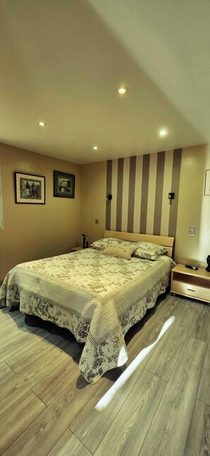1 bedroom, iron/ironing board, travel crib, free WiFi