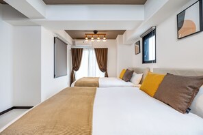 舒適公寓, 露台, 城市景 | 1 間睡房、遮光窗簾/窗簾、免費 Wi-Fi