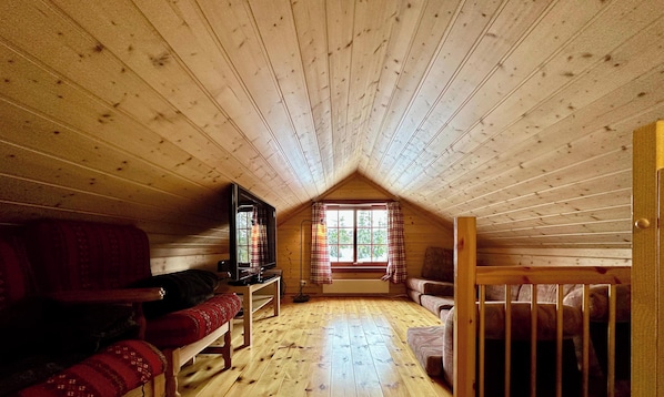Fernseher, Kamin