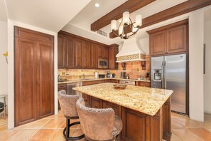 Fridge, microwave, oven, stovetop - Hacienda Beach Club luxury condo! (Cabo San Lucas)