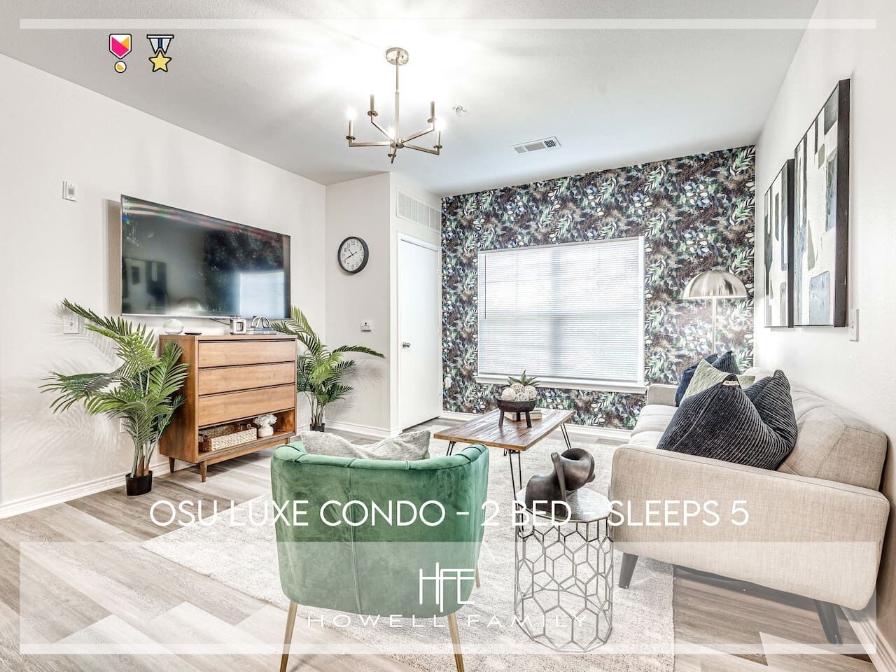 OSU Luxe Condo - 2 Bed/Sleeps 5