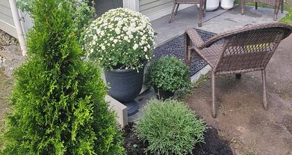 Cozy spacious 1-bedroom apartment sleeps 3, with AC, walk to town. Near skiing.