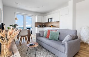 Smart TV y chimenea 
