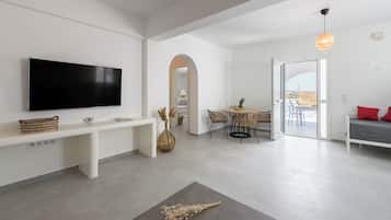 Casa Confort | Área de sala de estar | Televisión de pantalla plana