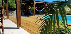 Outdoor pool - Villa Jolan 1km from Bois Jolan beach (Sainte-Anne)