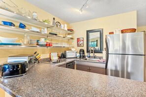 Fridge, microwave, dishwasher, coffee/tea maker - Waterfront Condo 5-Minute Walk to DT Bigfork (Bigfork)