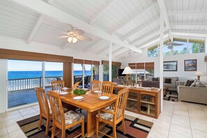 Dining - Hale Lani:Direct Oceanfront Massive Pool, Gated, Remodeled Beauty (KAILUA KONA)