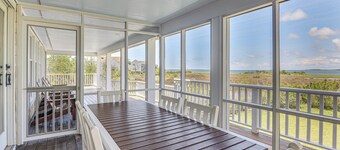 Waterfront Home w/ Screened Porch & Sunsets