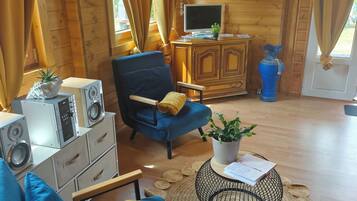 Télévision, livres, chaîne hi-fi