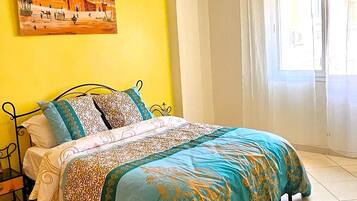 2 bedrooms, travel crib, WiFi, bed sheets