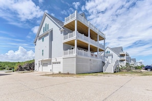 Exterior - Elegant Beach Villa: Pool, Hot Tub, Ocean Views (North Topsail Beach)