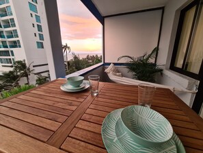 Outdoor dining - Apartamento Portofino 503 Bocagrande Beach (Cartagena de Indias)
