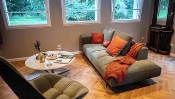 TV, fireplace, table tennis
