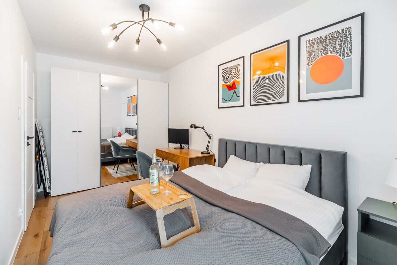 1 sovrum, skrivbord, strykjärn/strykbräda och gratis wi-fi