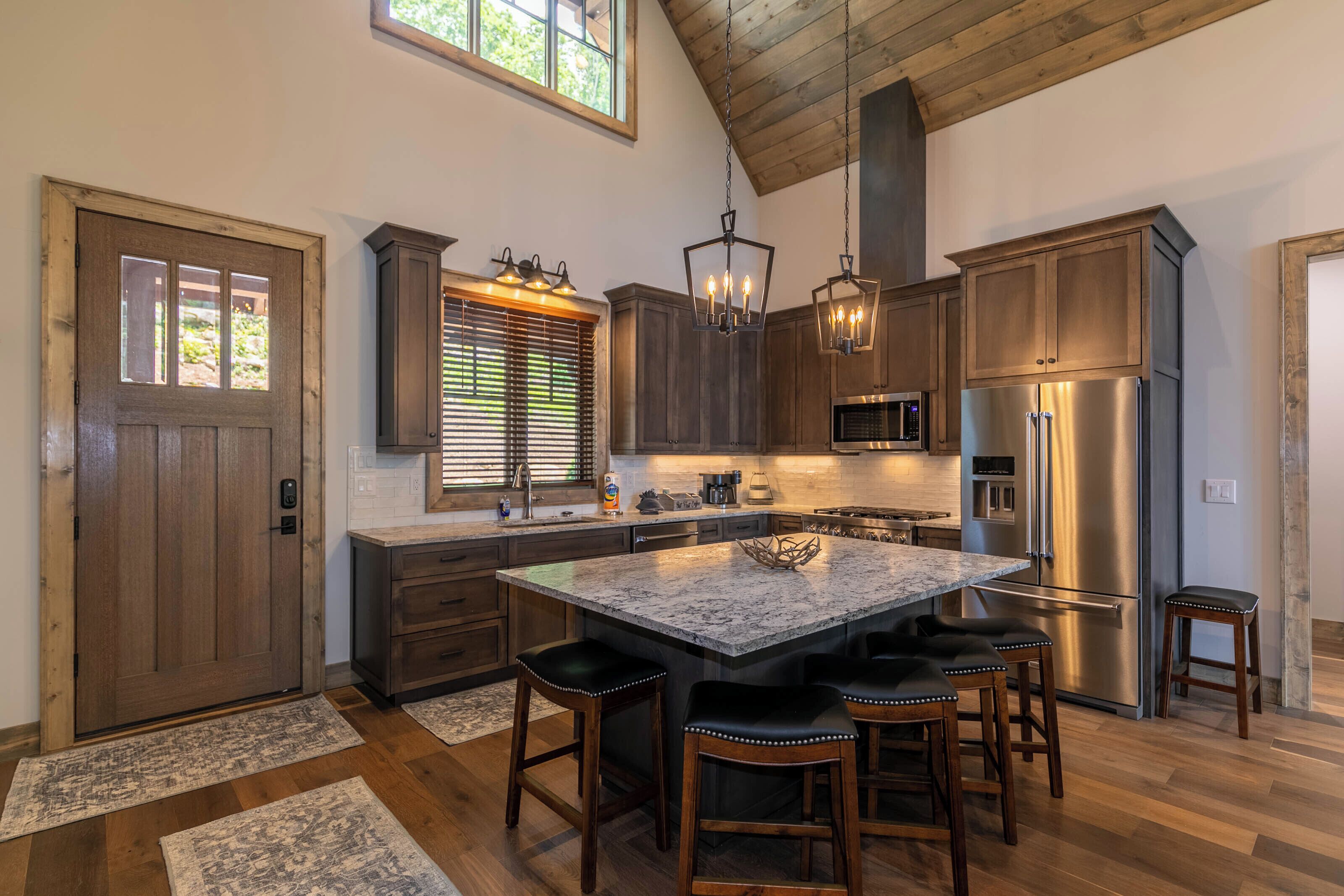 Cabin, Multiple Beds, Hot Tub, Mountain View (On Mountain Time at Eagles Nest) | Private kitchen | Fridge, microwave, oven, stovetop