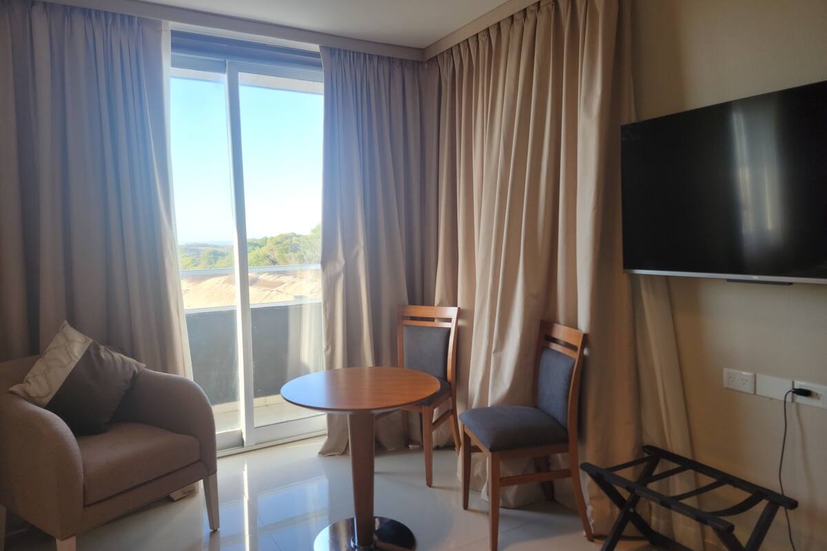 Deluxe Double or Twin Room, Balcony, Beach View | Egyptian cotton sheets, premium bedding, down comforters