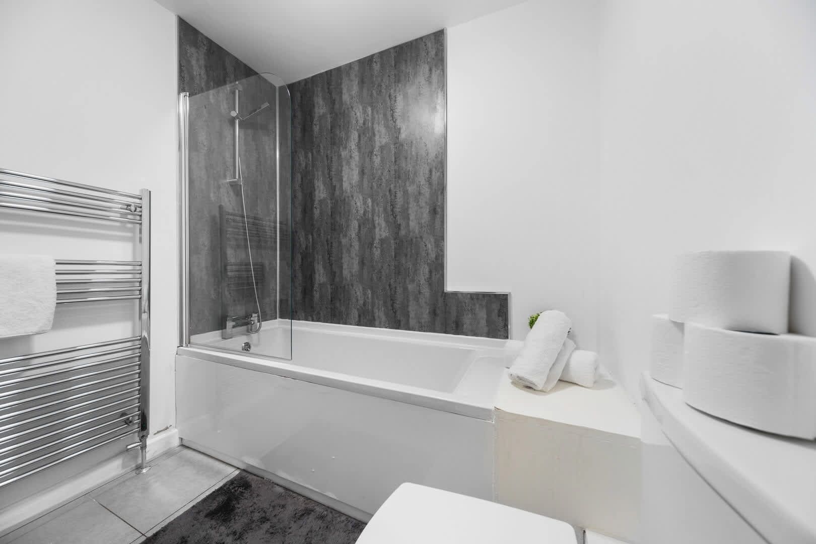 Shower, hair dryer