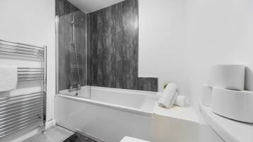 Shower, hair dryer