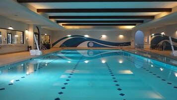 Indoor pool, a heated pool