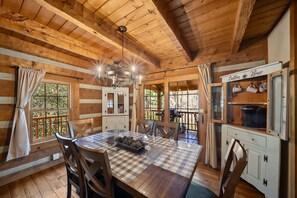 Cabin, Multiple Beds, Hot Tub, Mountain View (6 Bears Cabin) | Dining - 6 Bears Cabin (Banner Elk)