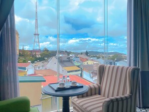 Junior Studio Suite, 1 Queen Bed, City View | Blackout drapes, soundproofing, iron/ironing board, free WiFi - TTR Skypool View Hotel (Da Lat)