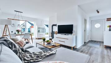 TV connectée, cheminée