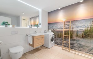 Shower, hair dryer - Beautiful apartment in Olpenitz (Olpenitz)