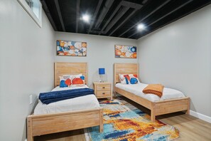 5 室のベッドルーム、WiFi、ベッドシーツ、車椅子でアクセスできる設備