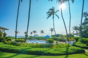 A heated pool - Oceanfront 1BR Condo | Breathtaking Sunrise Views | Kaha Lani 321 (Lihue)